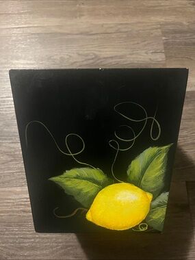 Handmade painted wooden planter box- Home Art